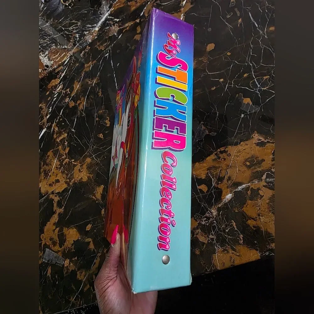 Lisa Frank Rainbow Chaser Horse 3 Ring Binder Portfolio Vtg Fantastic World 2.5'